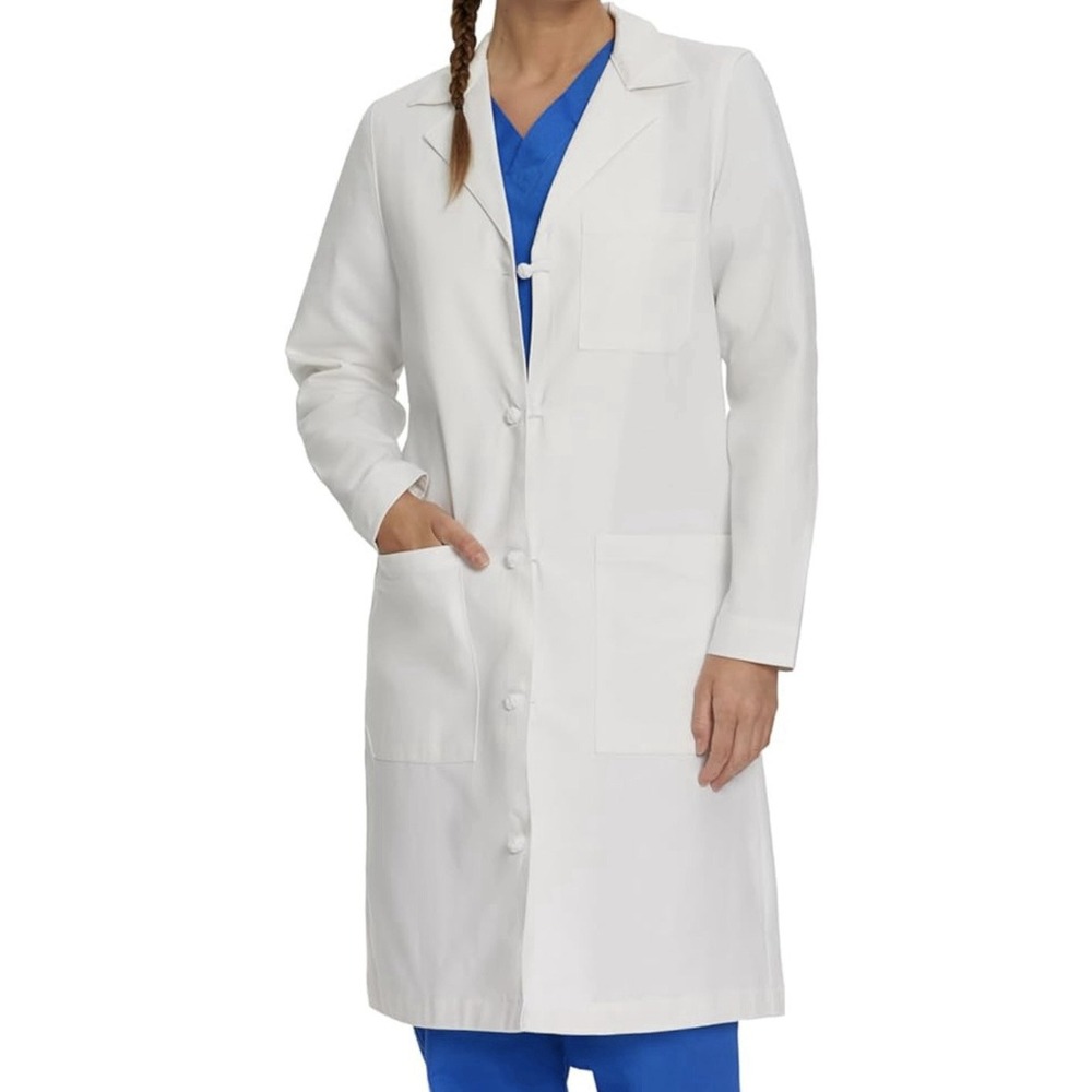 Landau Women's Full Length Lab Coat Size 2 New With Tags 3172 WWF